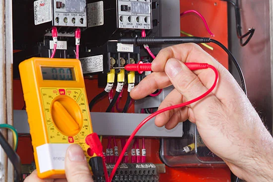 A Black Diamond expert technician doing an electrical check