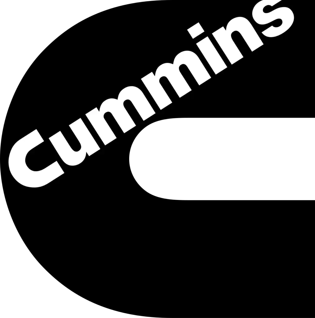 The Cummins logo, in striking black and white, features bold “Cummins” lettering set diagonally across a prominent, stylized letter “C” on a clean white background—representing the trusted reliability and round-the-clock expertise you can count on for plumbing, HVAC, electrical, and drain solutions from local professionals dedicated to your family’s safety and comfort.